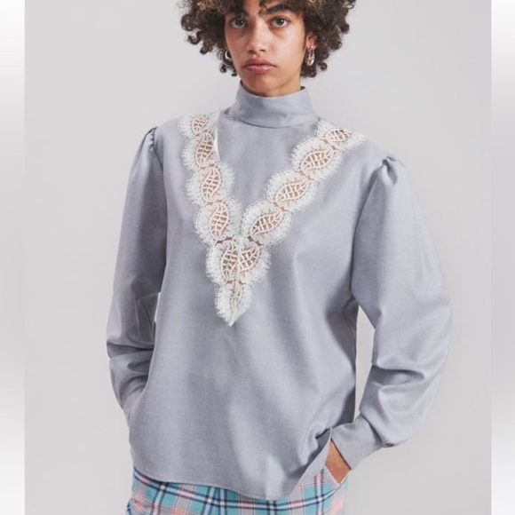 Rachel Comey anza overshirt sey wool heather grey size 0 new - Picture 1 of 10